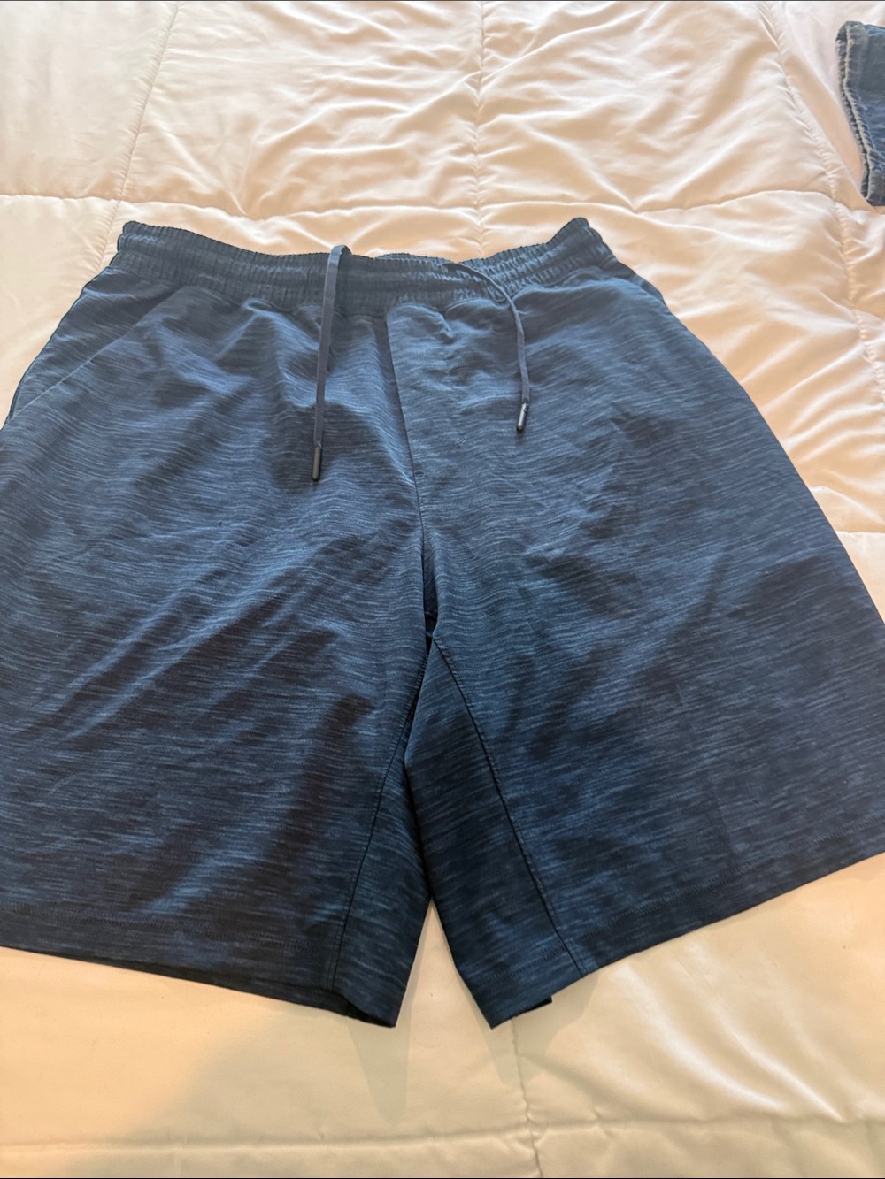 Lululemon Like New Men's Navy Drawstring Performance Shorts